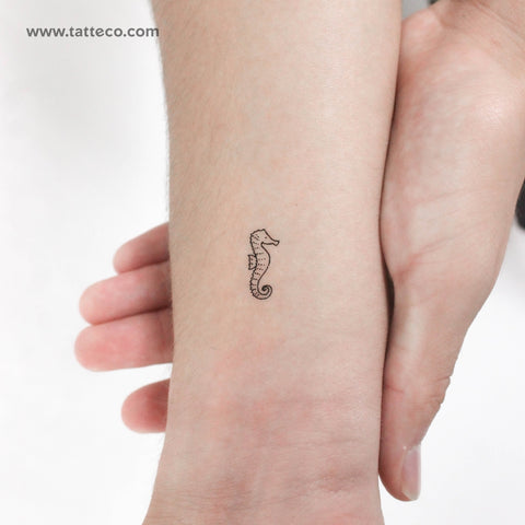 Little Seahorse Temporary Tattoo - Set of 3