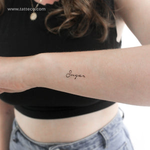 Sugar Temporary Tattoo - Set of 3