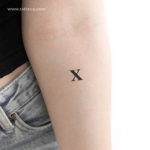 Madonna X Letter Temporary Tattoo - Set of 3