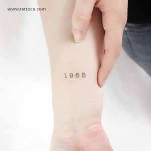 1965 Temporary Tattoo - Set of 3