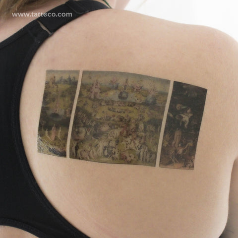 Garden of Earthly Delights Temporary Tattoo - Set of 3