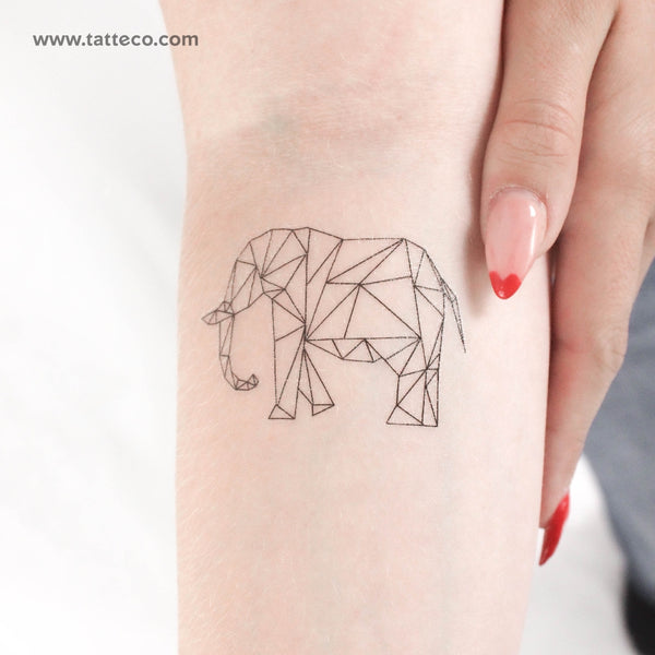 Elephant Temporary Tattoo by Cagri Durmaz - Set of 3