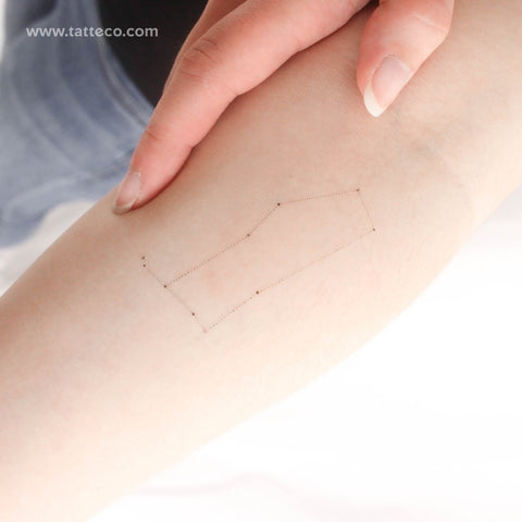 Minimalist Gemini Constellation Temporary Tattoo by Puntuak - Set of 3