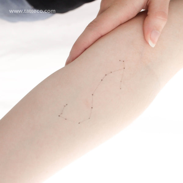 Minimalist Scorpius Constellation Temporary Tattoo by Puntuak - Set of 3