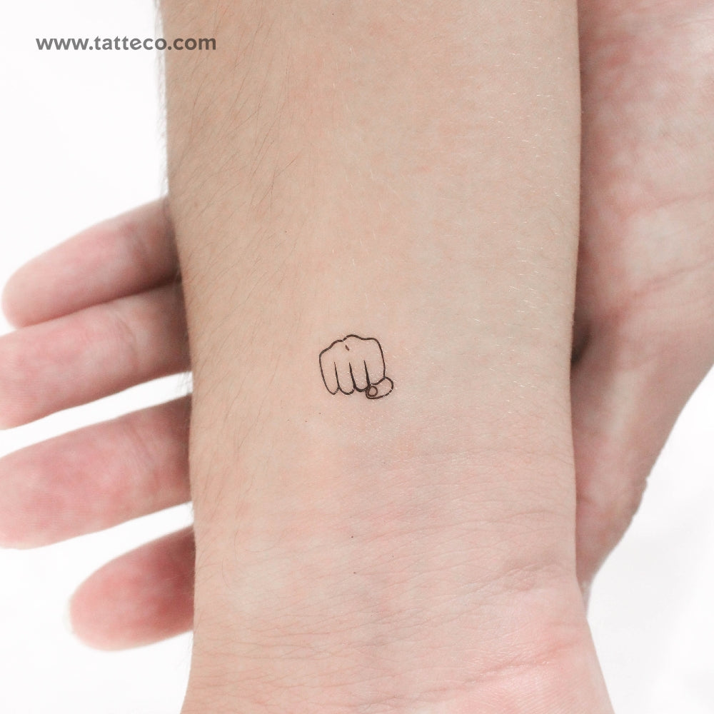 Knuckle Temporary Tattoo - Set of 3