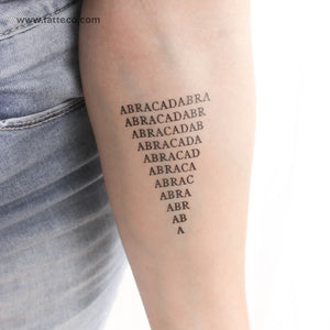 Abracadabra Temporary Tattoo - Set of 3