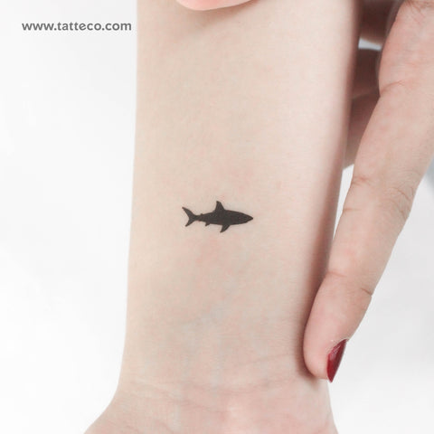 Black Shark Temporary Tattoo - Set of 3