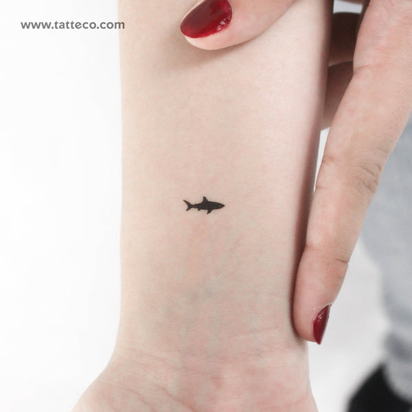 Tiny Shark Temporary Tattoo - Set of 3