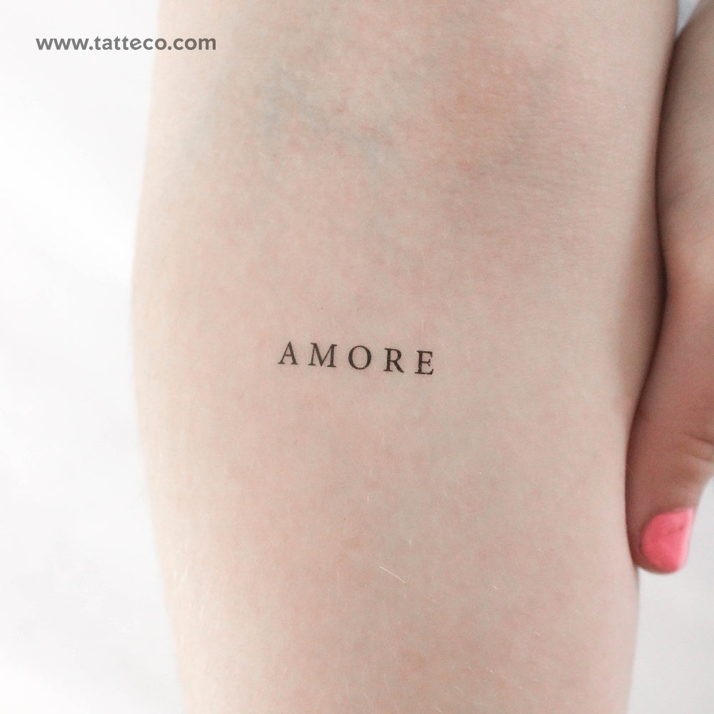 AMORE Temporary Tattoo - Set of 3