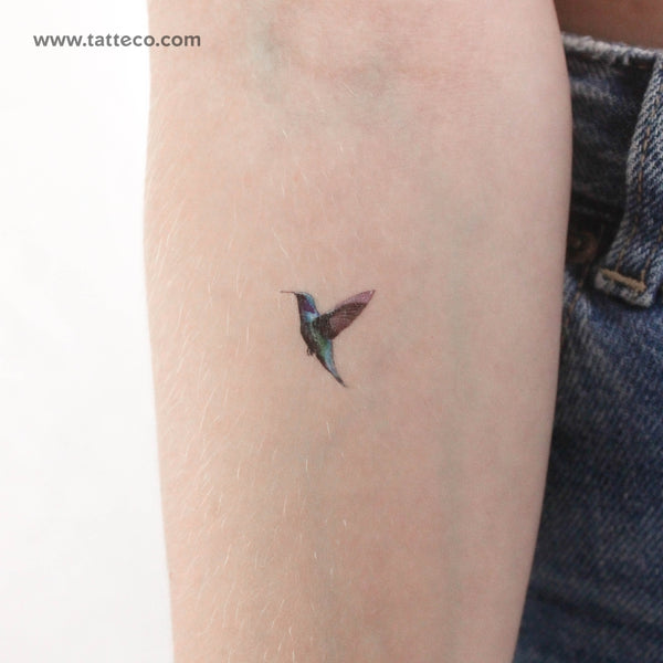 Realistic Hummingbird Temporary Tattoo - Set of 3