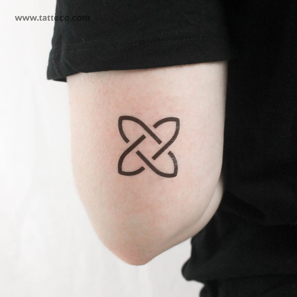 Minimalist Solomon's Knot Temporary Tattoo - Set of 3