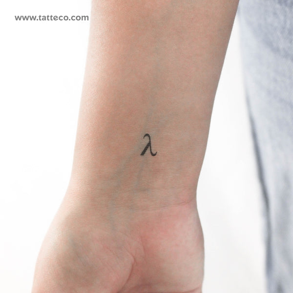 Lambda Temporary Tattoo - Set of 3