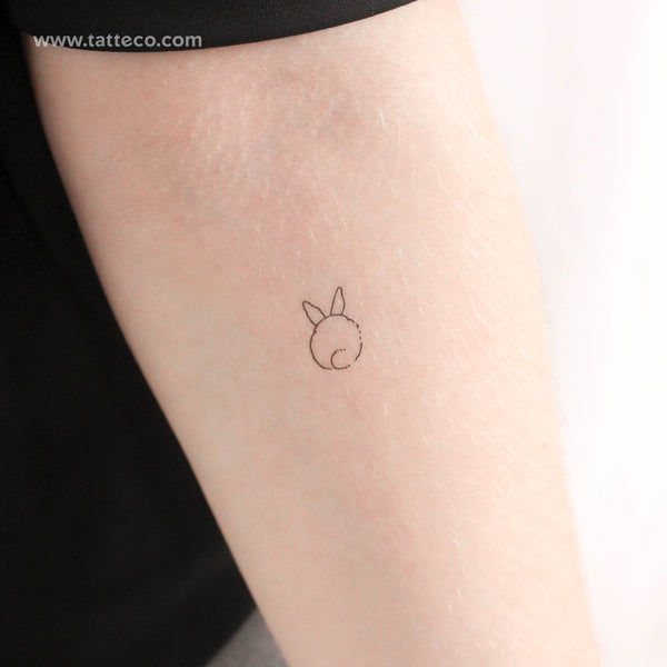 Rabbit Tail Temporary Tattoo - Set of 3