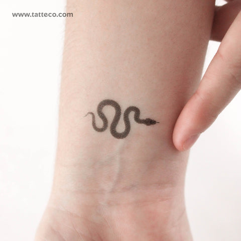 Dotwork Snake Temporary Tattoo - Set of 3