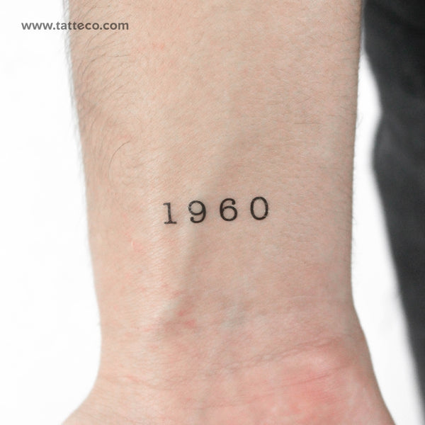 1960 Temporary Tattoo - Set of 3