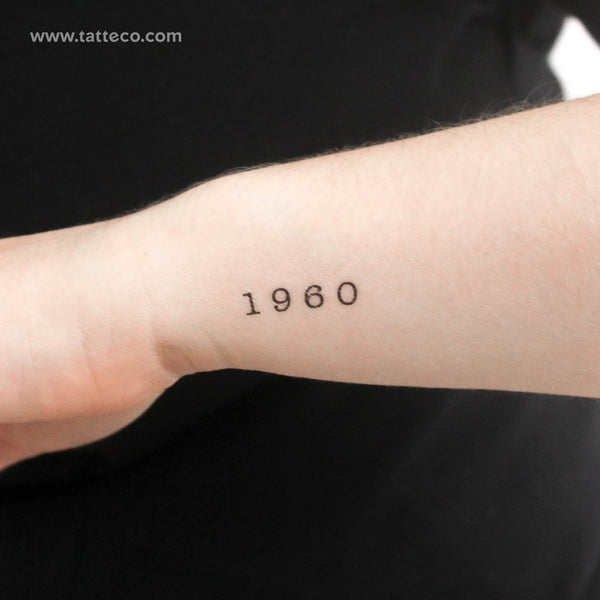 1960 Temporary Tattoo - Set of 3