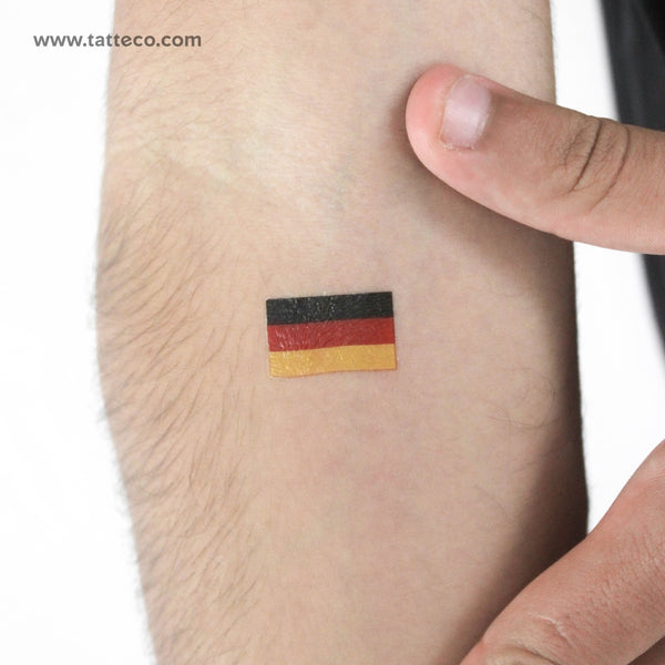 Germany Flag Temporary Tattoo - Set of 3