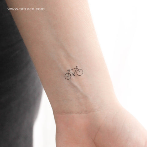 Little Mountain Bike Temporary Tattoo - Set of 3