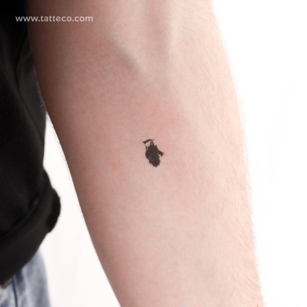 Small Grim Reaper Temporary Tattoo - Set of 3