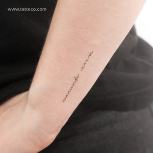 Memento Vivere Temporary Tattoo - Set of 3