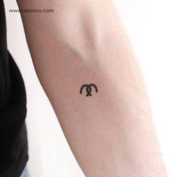 Horseshoe Couple Temporary Tattoo - Set of 3