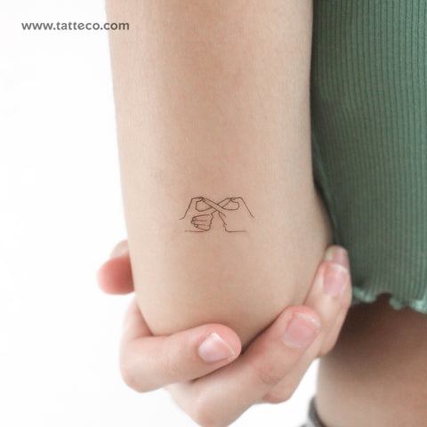 Infinity Hand Gesture Temporary Tattoo - Set of 3