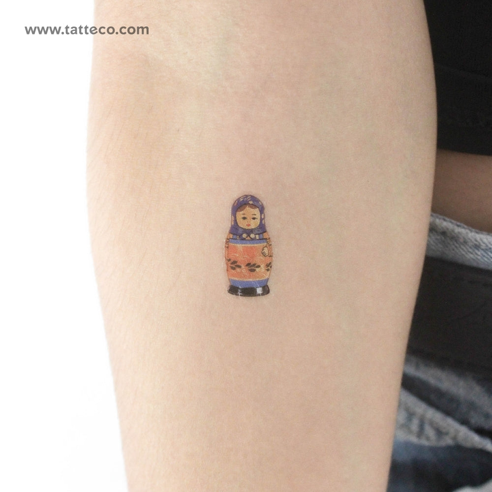 Matryoshka Temporary Tattoo - Set of 3