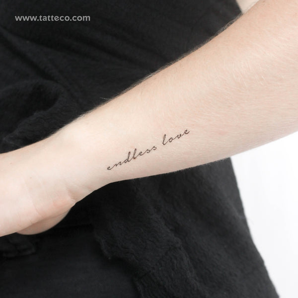 Endless Love Temporary Tattoo - Set of 3