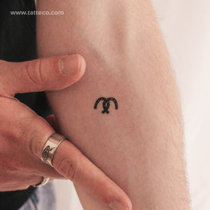 Horseshoe Couple Temporary Tattoo - Set of 3