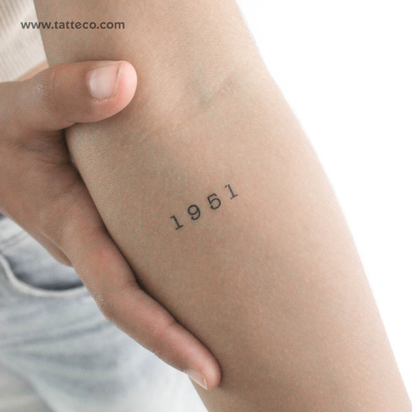 1951 Temporary Tattoo - Set of 3