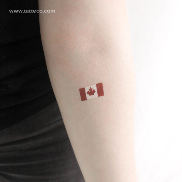 Canada Flag Temporary Tattoo - Set of 3