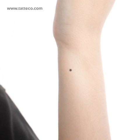 Morse Code E Temporary Tattoo - Set of 3