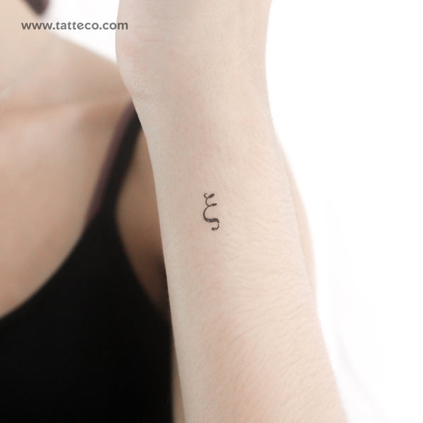 Xi ξ Temporary Tattoo - Set of 3