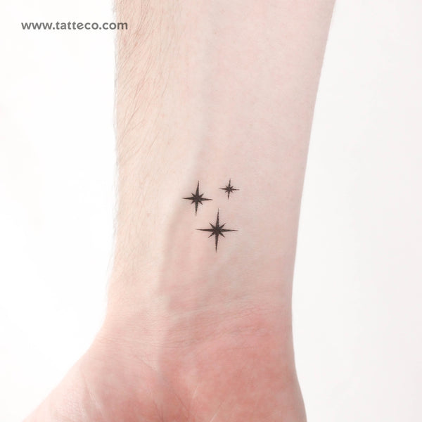 Small Stardust/Sparkle Temporary Tattoo - Set of 3