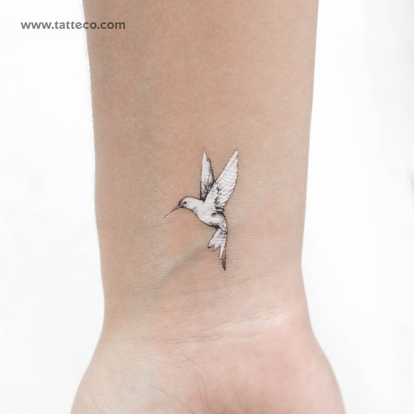 Flying Hummingbird Temporary Tattoo - Set of 3