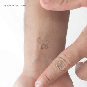 Little Goat Temporary Tattoo - Set of 3