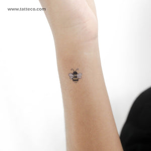 Silver Bee Temporary Tattoo - Set of 3