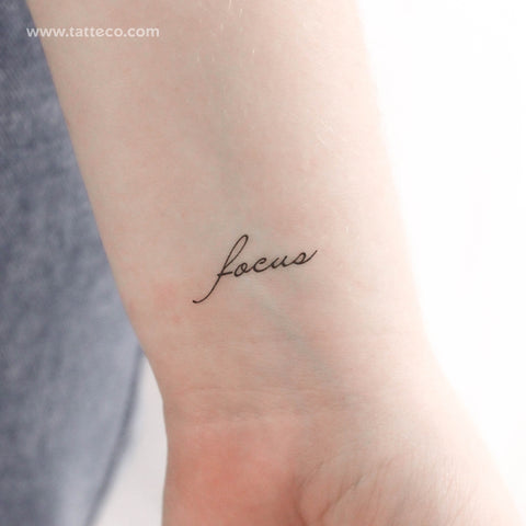 Focus Temporary Tattoo - Set of 3