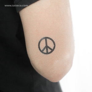 Peace Symbol Temporary Tattoo - Set of 3