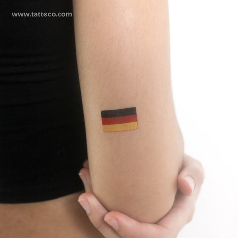 Germany Flag Temporary Tattoo - Set of 3