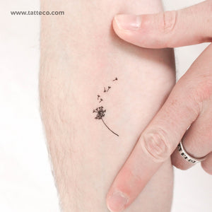 Dandelion And Seeds Temporary Tattoo - Set of 3