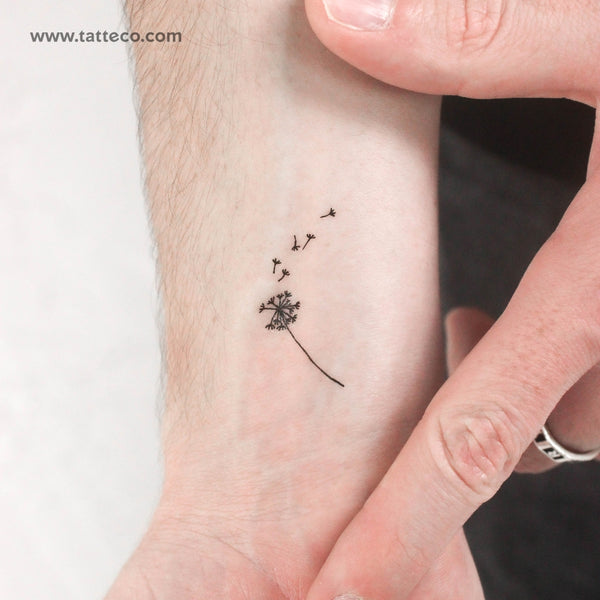 Dandelion And Seeds Temporary Tattoo - Set of 3