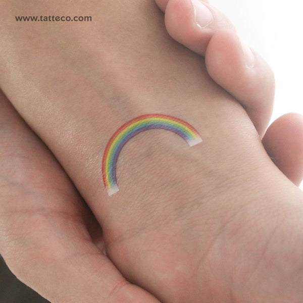 Color Rainbow Temporary Tattoo - Set of 3