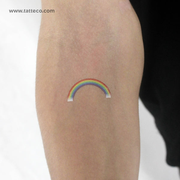 Color Rainbow Temporary Tattoo - Set of 3