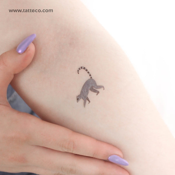 Lemur Temporary Tattoo - Set of 3