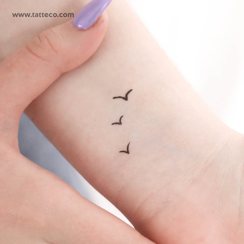 Little Three Birds Temporary Tattoo - Set of 3