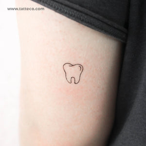 Tooth Temporary Tattoo - Set of 3