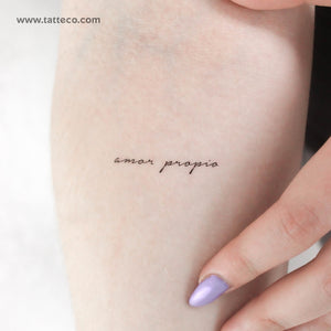 Amor Propio Temporary Tattoo - Set of 3