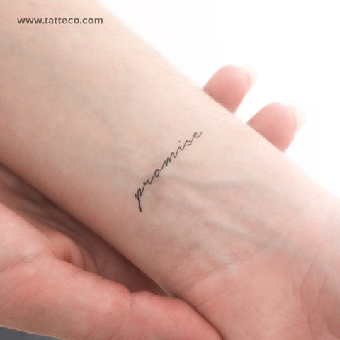 Promise Temporary Tattoo - Set of 3