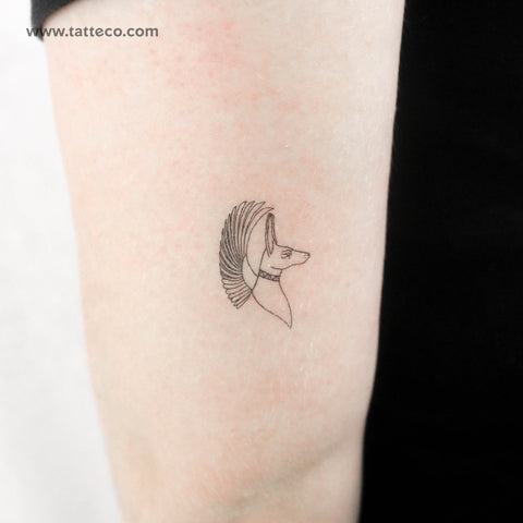 Winged Anubis Temporary Tattoo - Set of 3